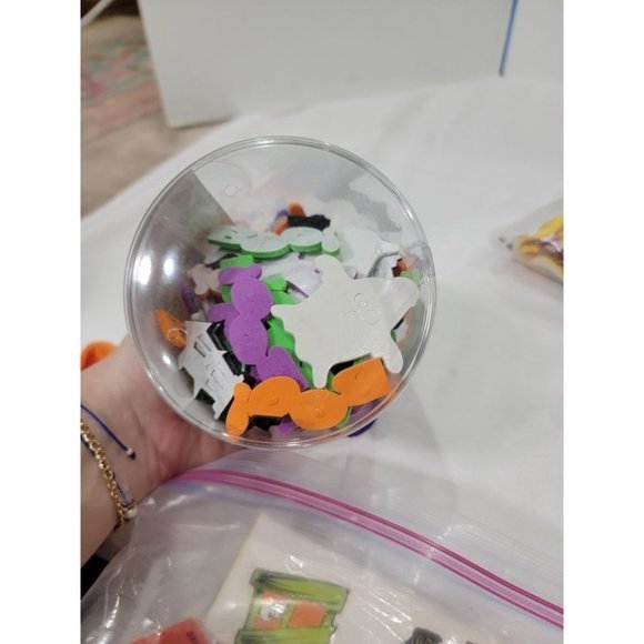 Halloween Party Lot Foam Crafts Stickers Decorations Pumpkin Deocrating Kits and - Picture 8 of 10